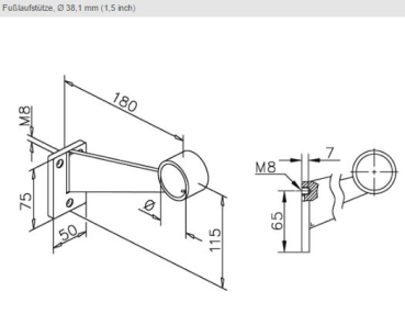 Preview: Fußlaufstuetze Modell 109 maße 38,1mm.jpg